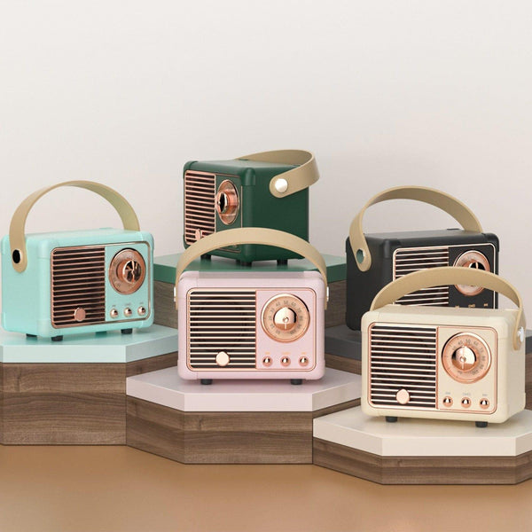 Portable Retro Bluetooth Speaker Sound System